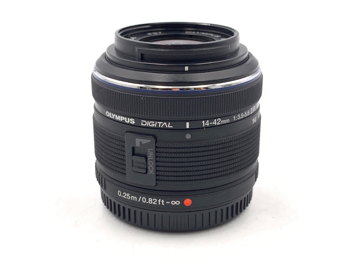 中古】オリンパス M.ZUIKO DIGITAL 14-42mm F3.5-5.6 II R ブラック