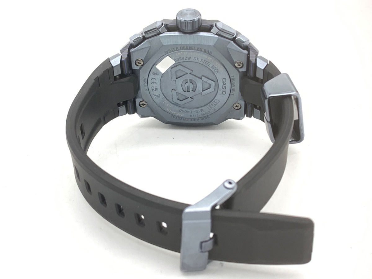 カシオ G-SHOCK MT-G ブラック MTG-B4000B-1A2JF ステンレススティール/カーボン