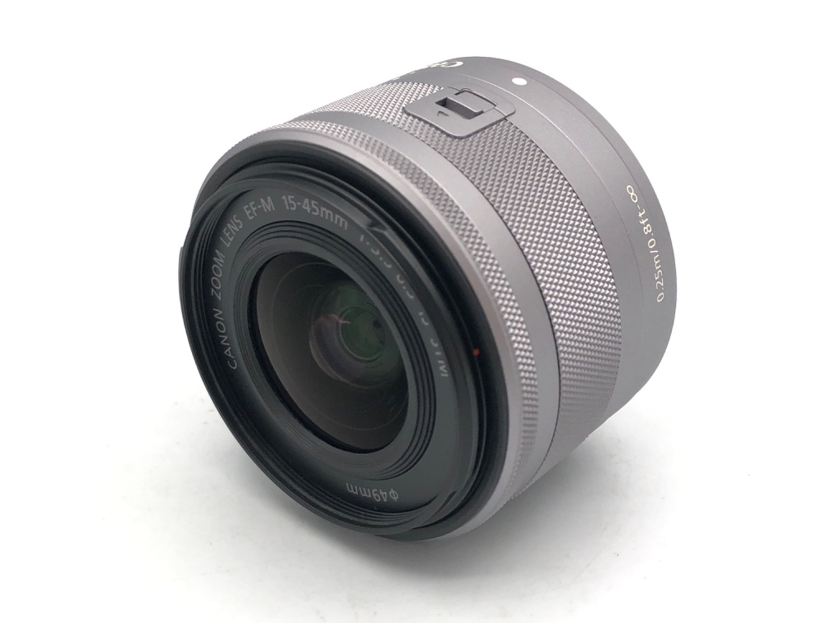 ＥＦ－Ｍ１５－４５ｍｍ　Ｆ３．５－６．３ＩＳ　ＳＴＭ　シルバー キヤノン EF-M15-45mm F3.5-6.3IS STM 標準ズームレンズ シルバー