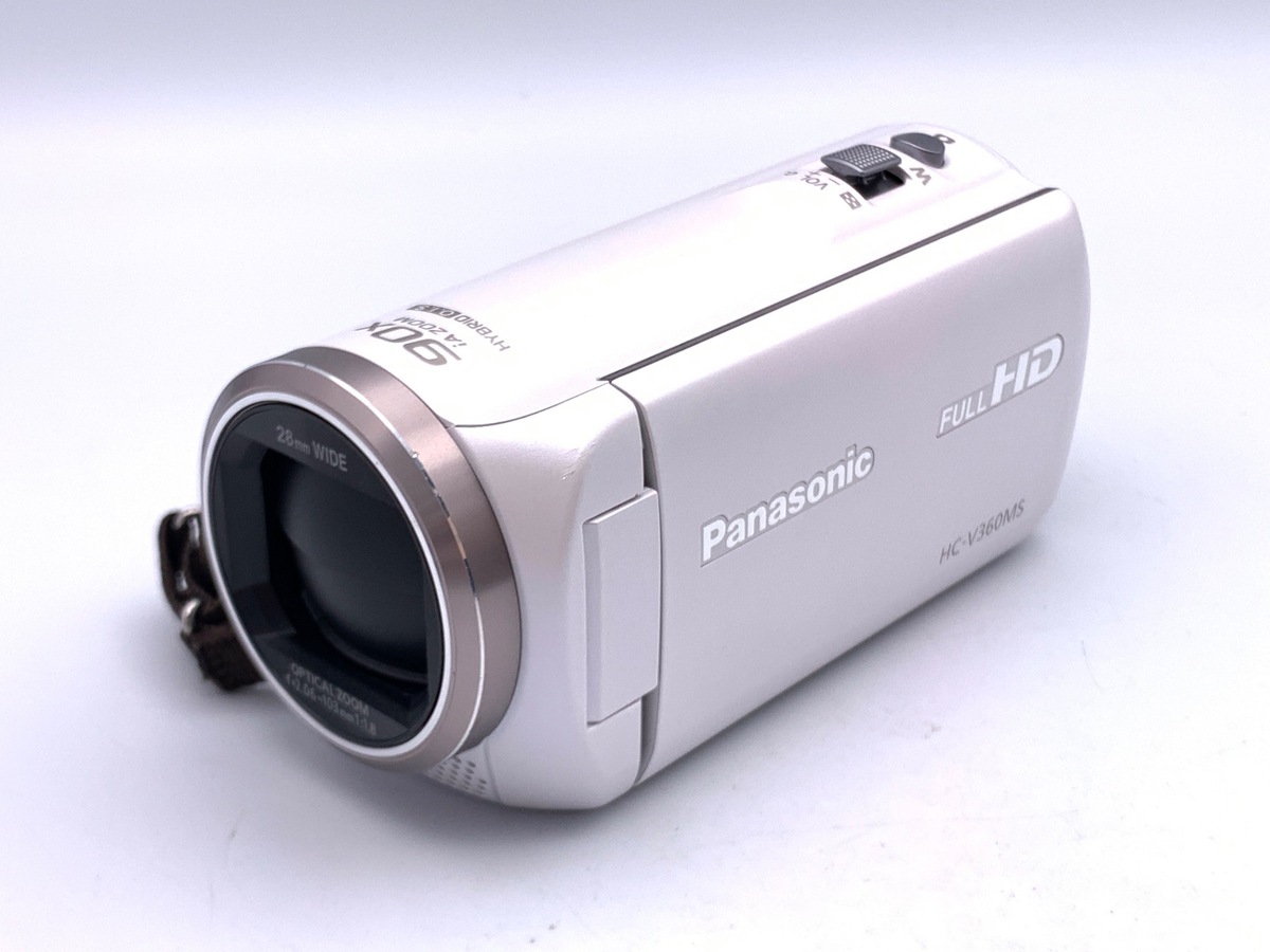 【中古美品】Panasonic HC-V360MS ビデオカメラ ホワイト 小型 中古：C(やや難あり)】パナソニック HC-V360MS-W ホワイト | 2472670022046