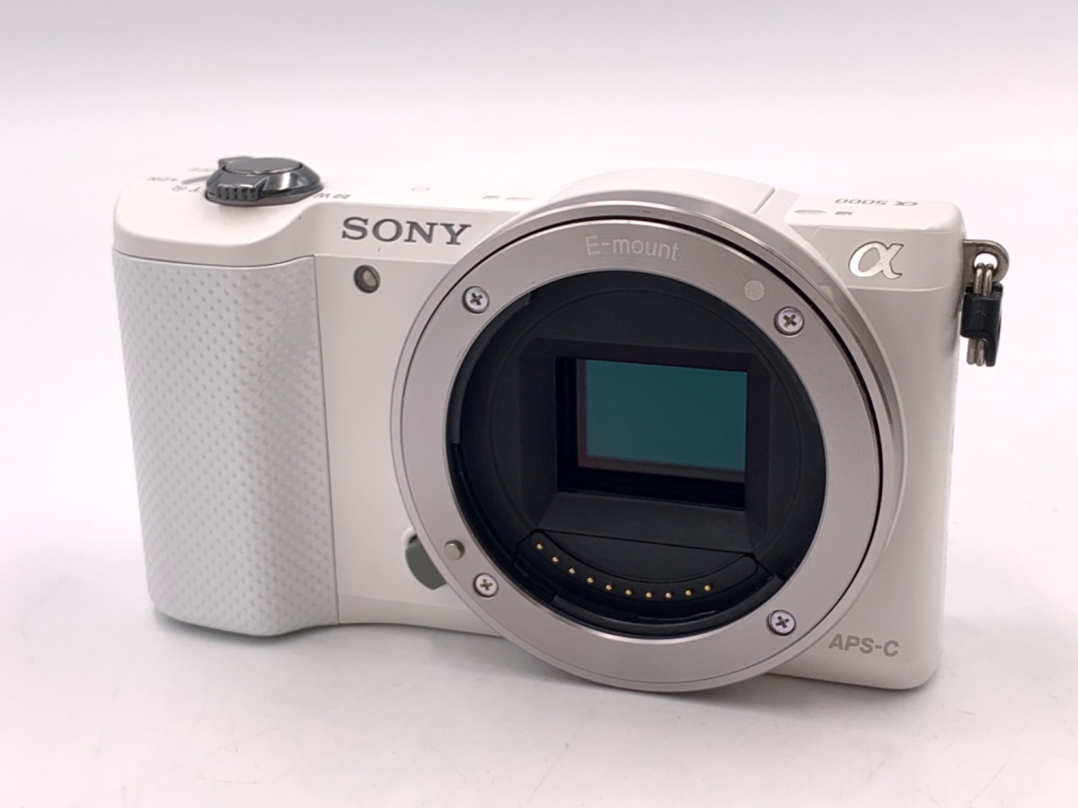 中古：C(やや難あり)】ソニー α5000 ボディ ホワイト [ILCE-5000