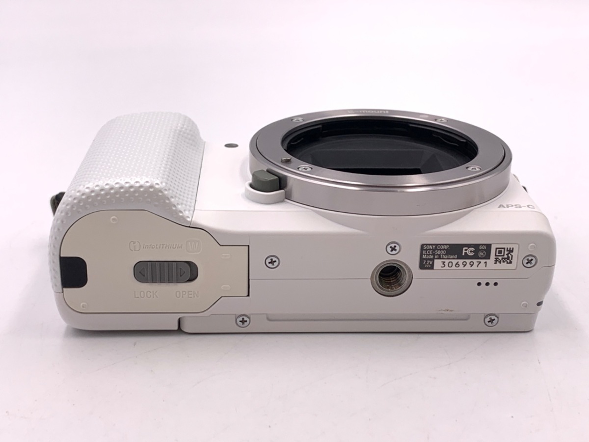中古：C(やや難あり)】ソニー α5000 ボディ ホワイト [ILCE-5000