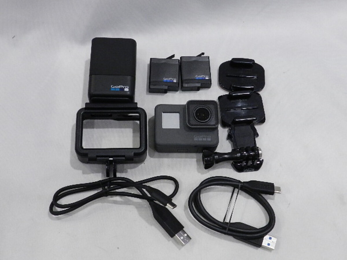 【美品・付属品多数】GoPro HERO6 Black CHDHX-601-FW 中古：B(並品)】GoPro HERO6 BLACK CHDHX-601-FW | 2445190114379