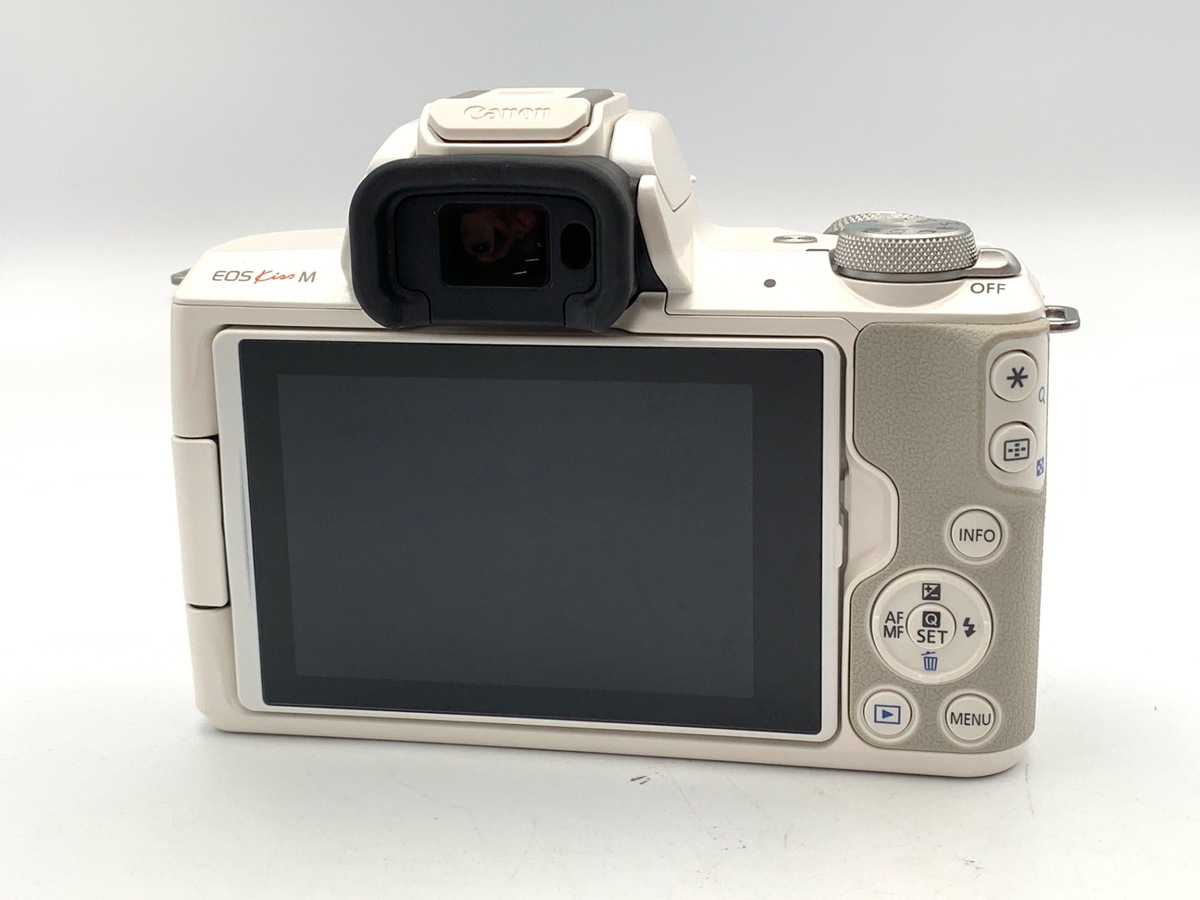 【中森さま専用】CanonEOS kiss M used 白 ダブルズームキット キヤノン EOS Kiss M ダブルズームキット ホワイト | ミラーレス一眼