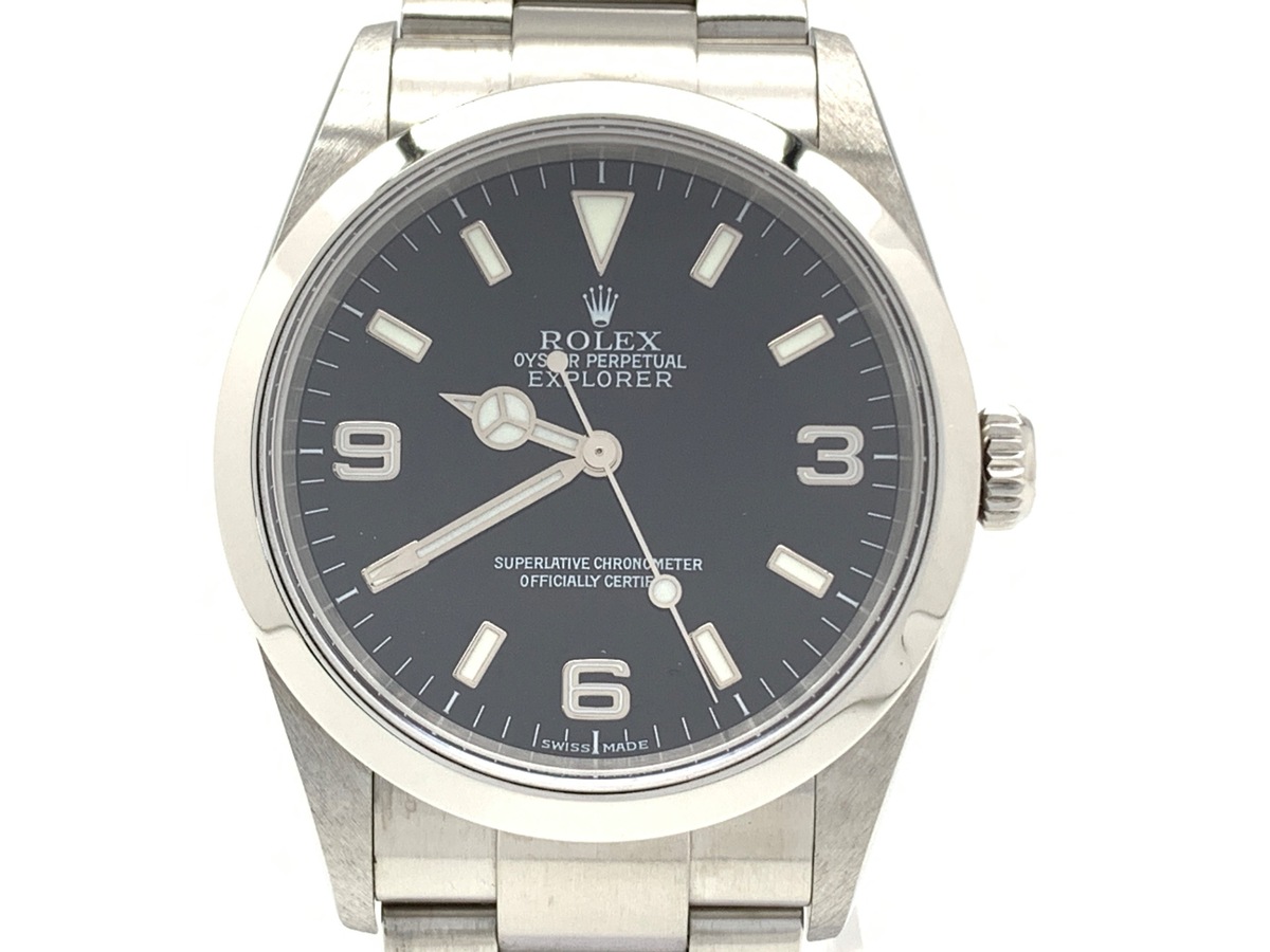 ロレックス(ROLEX) エクスプローラーI ブラック 114270 ステンレススティール