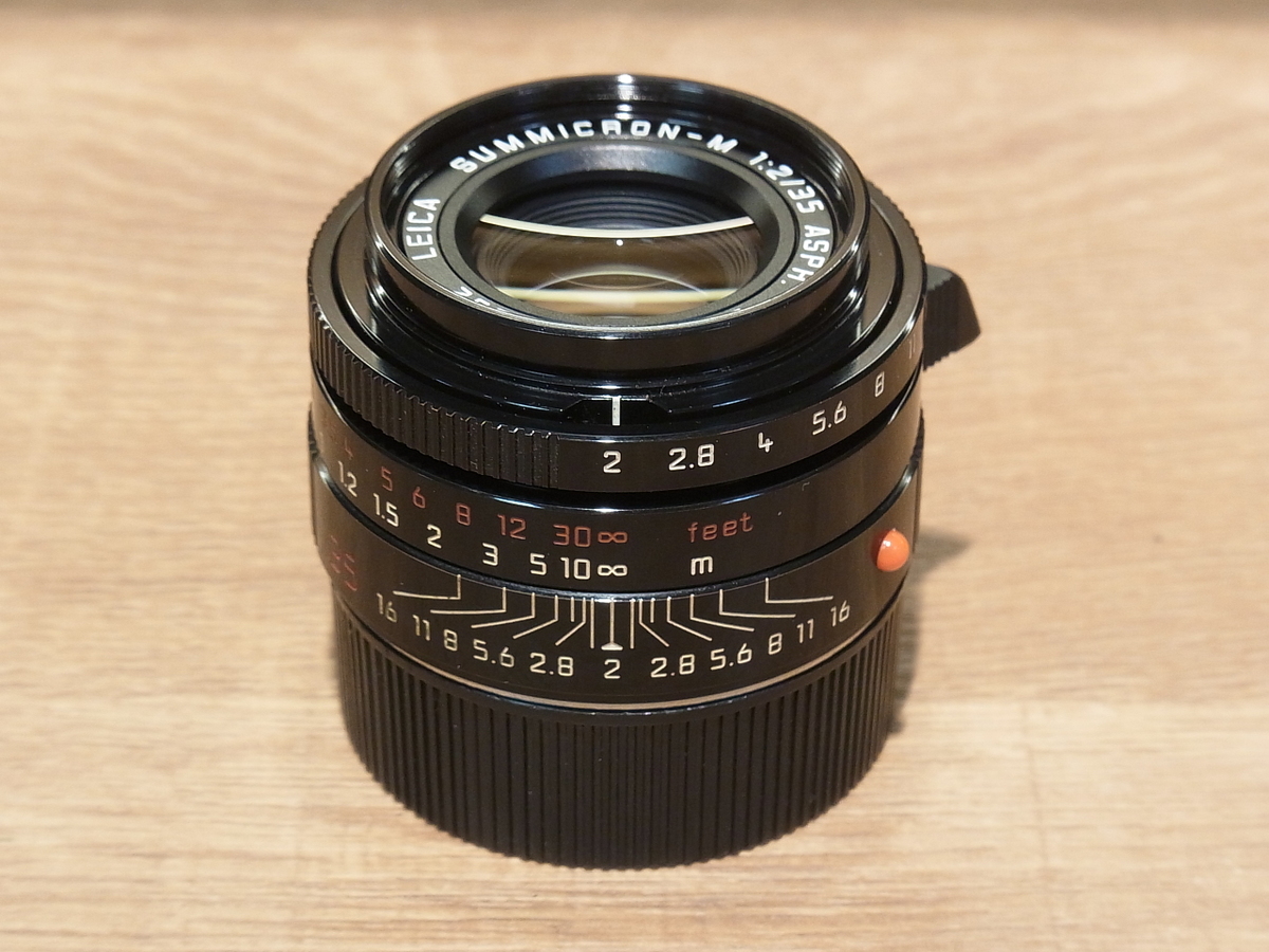 【中古】ライカ（LEICA）ズミクロンM 35/2 ASPH ミレニアムブラックペイント