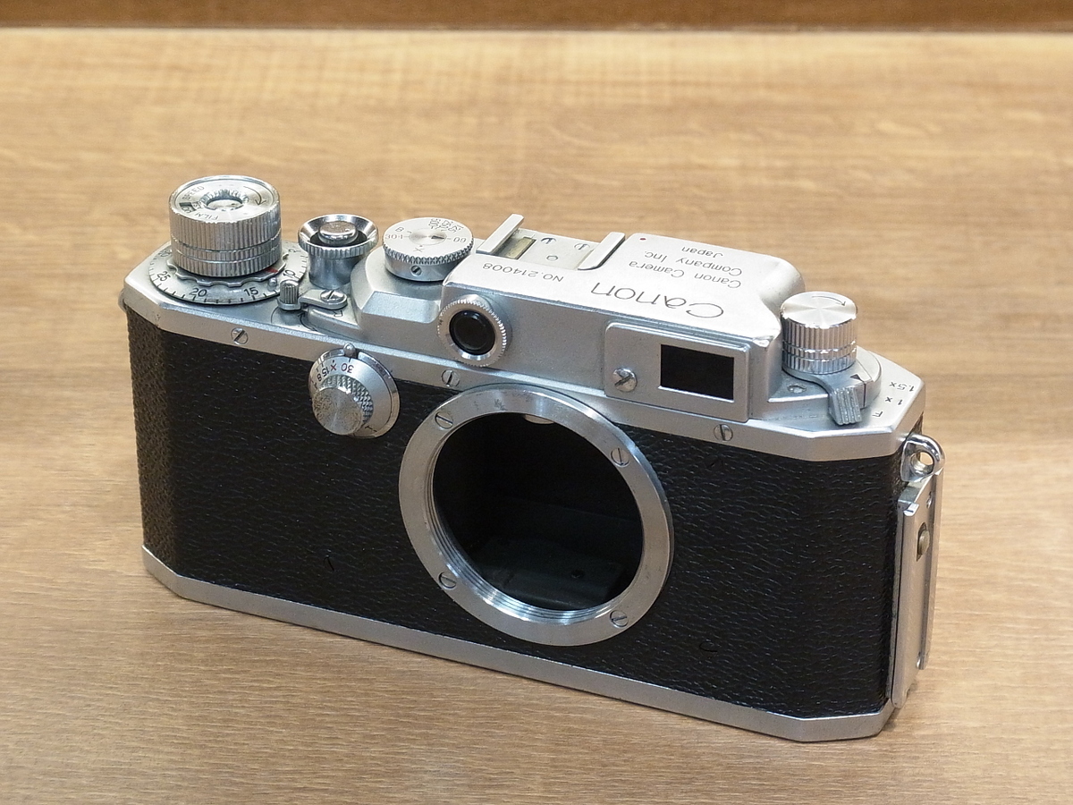 【ジャンク品】キヤノン　CANON　4Sb改　ボディ　純正本革速写ケース付き Yahoo!オークション -「キヤノン 4sb」の落札相場・落札価格