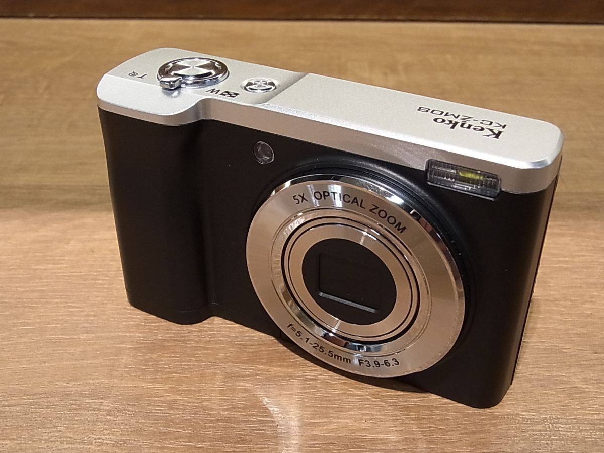 中古：A(美品)】ケンコー デジタルカメラ KC-ZM08 ブラック 