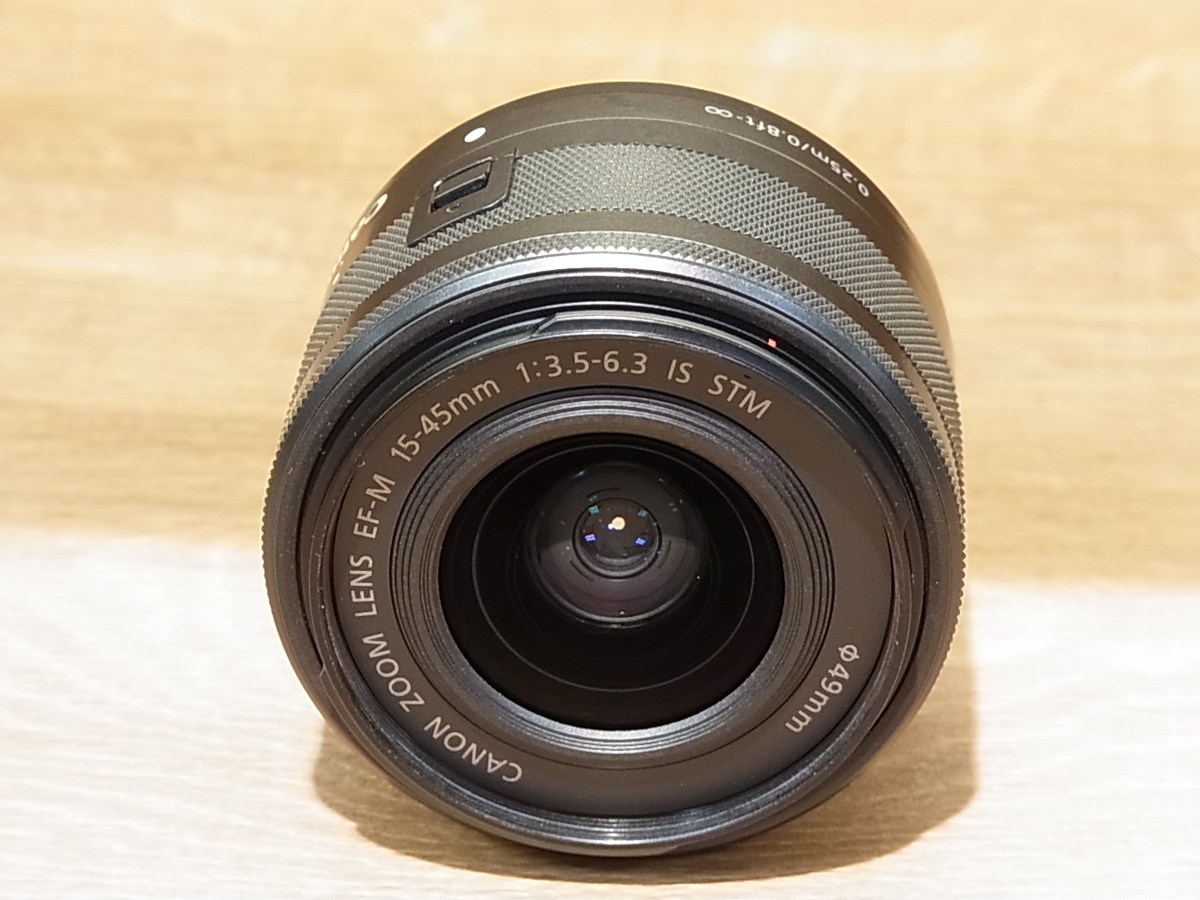 中古：B(並品)】キヤノン EF-M15-45mm F3.5-6.3 IS STM グラファイト 