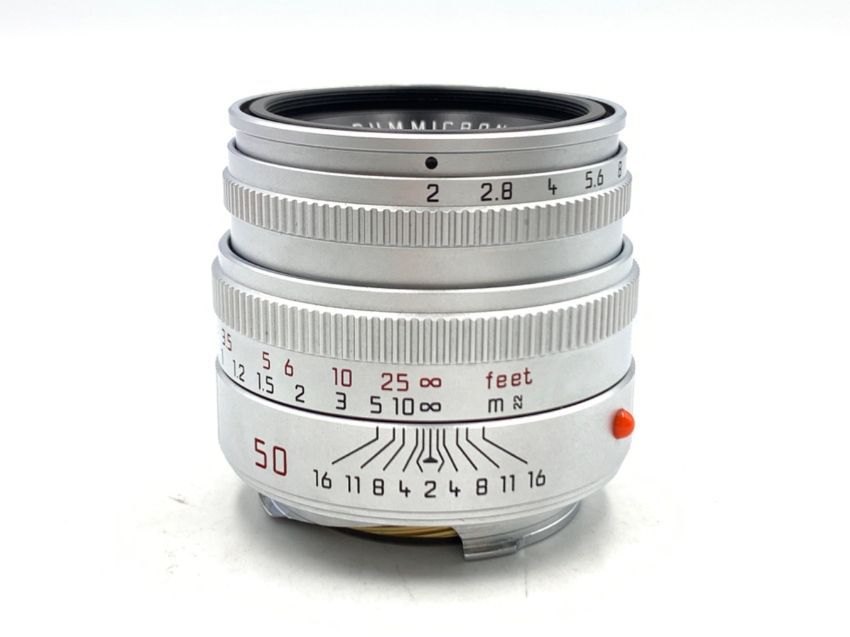 【中古】ライカ ズミクロンM 50mm F2 フード内蔵 シルバー