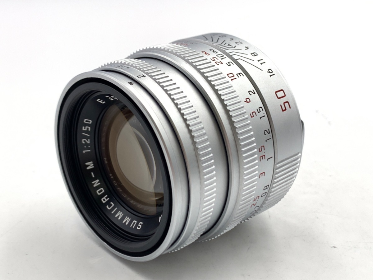 【中古】ライカ ズミクロンM 50mm F2 フード内蔵 シルバー