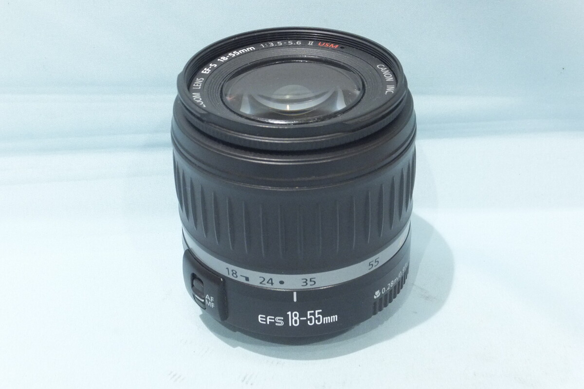 中古：C(やや難あり)】キヤノン EF-S 18-55mm F3.5-5.6 II USM 