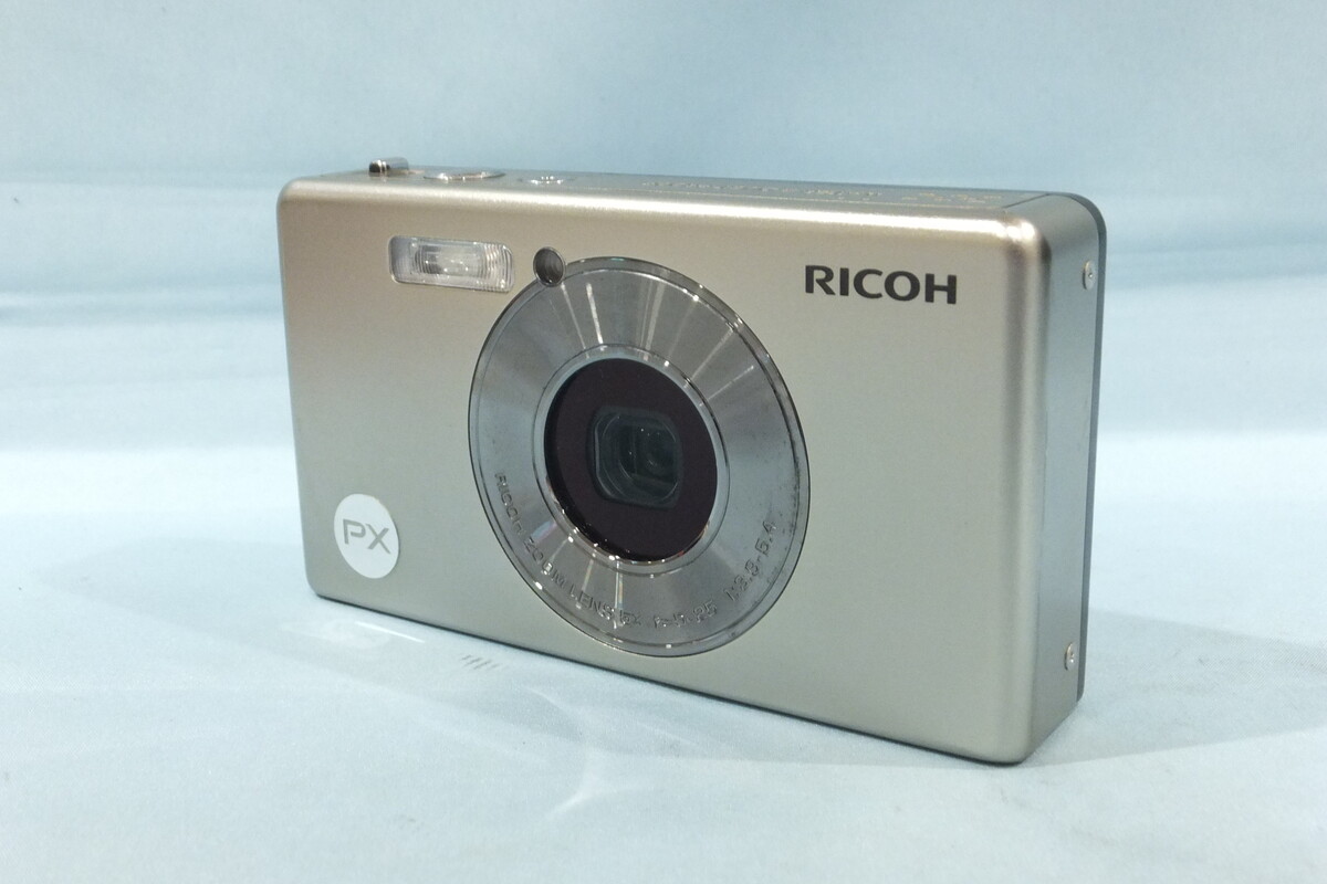 ■ 美品 ■ RICOH PX シャンパンシルバー ≪ 動作確認済 ≫ Ricoh リコー 【】RICOH リコー PX シャンパンシルバー 防水デジタル