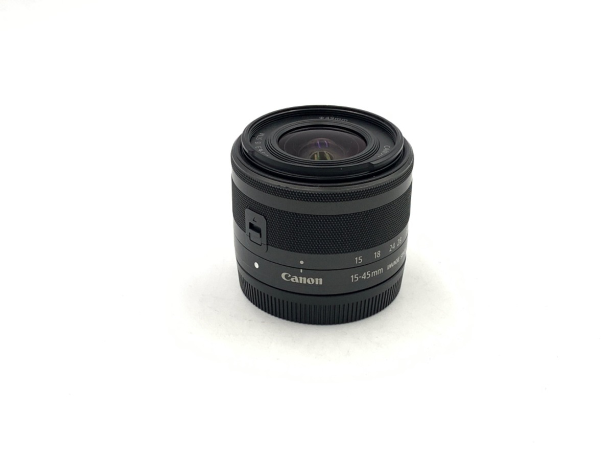 中古：B(並品)】キヤノン EF-M15-45mm F3.5-6.3 IS STM グラファイト 