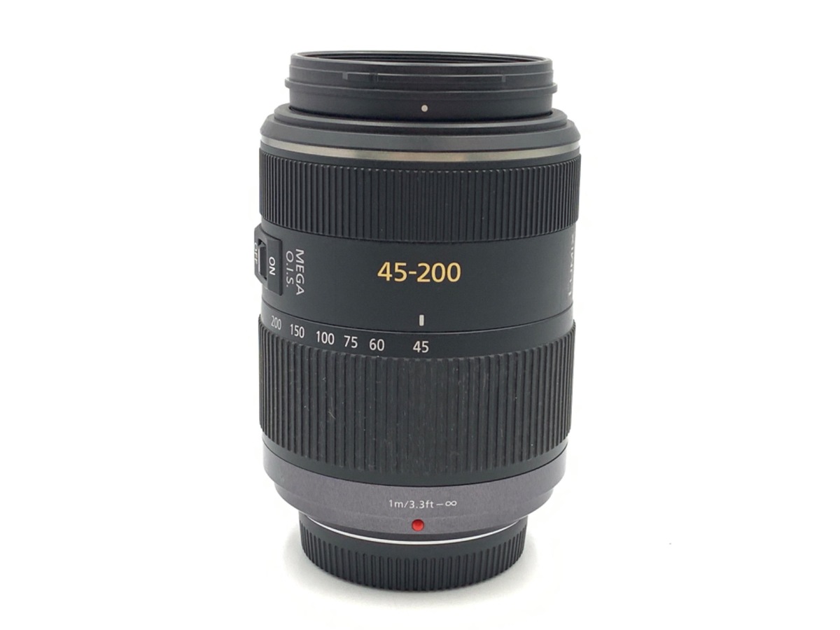 ★収納袋、フード付き★ LUMIX 望遠レンズ　45-200mm 美品 LUMIX G VARIO 45-200mm/F4.0-5.6/MEGA O.I.S. H-FS045200 中古