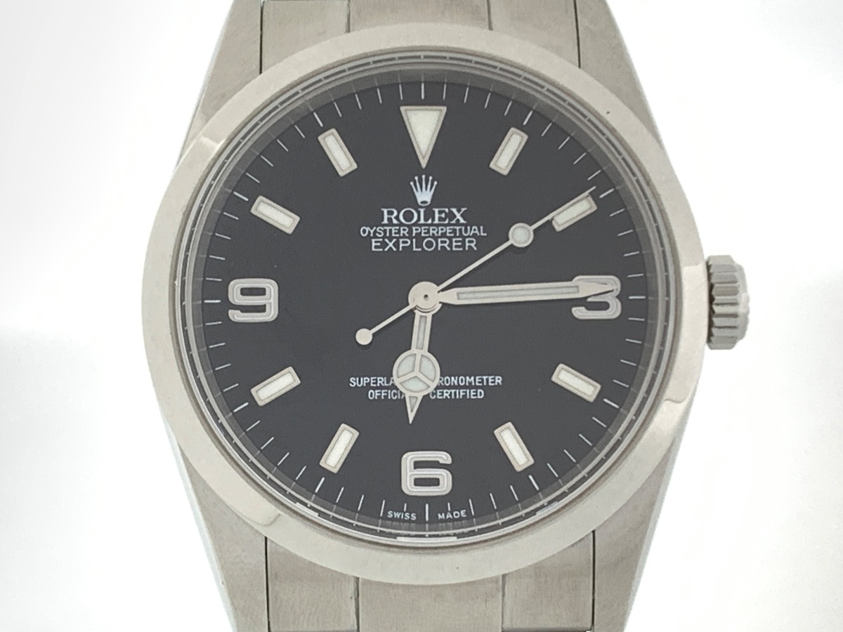 ロレックス(ROLEX) エクスプローラーI ブラック 114270 ステンレススティール
