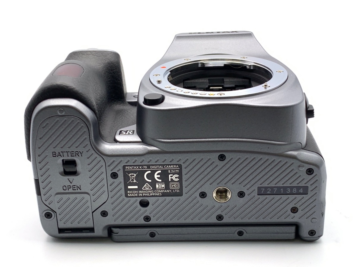 中古：B(並品)】ペンタックス K-70 ボディ シルキーシルバー