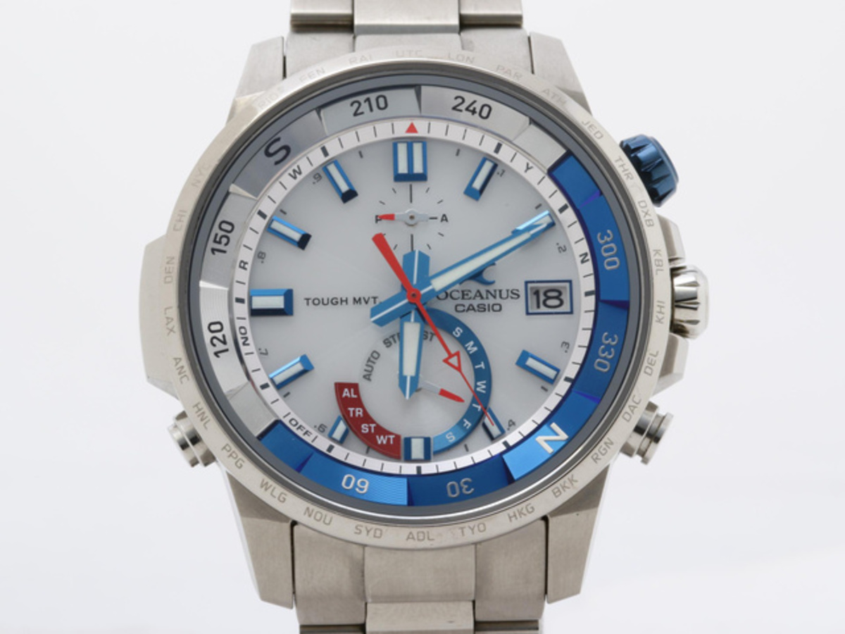 カシオ オシアナス カシャロ ホワイト OCW-P1000-7AJF チタン｜カメラ