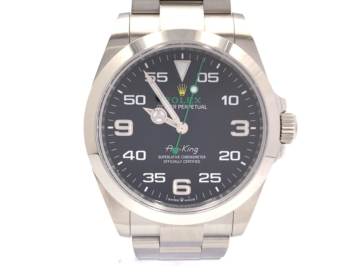 ロレックス(ROLEX) エアキング ブラック 126900 ステンレススティール