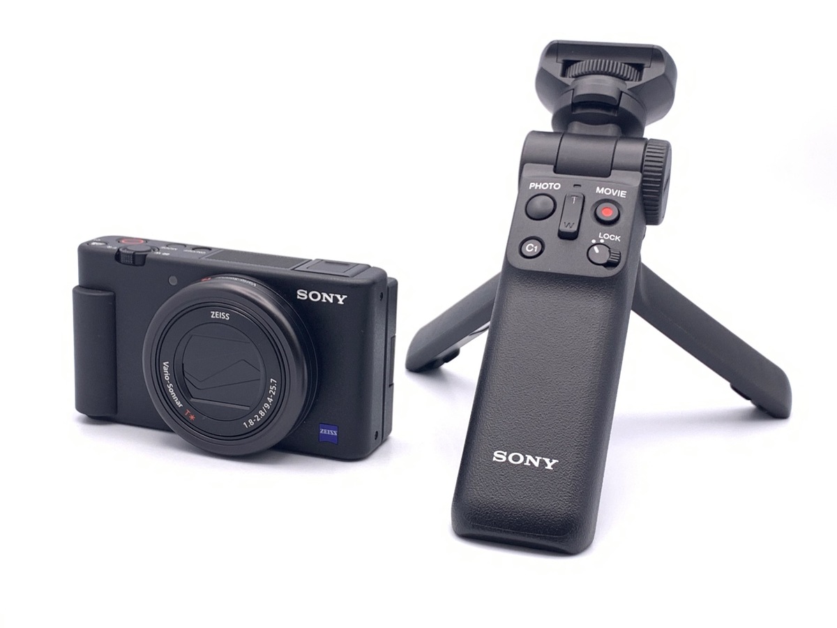 【美品】SONY VLOGCAM ZV-1G （グリップ付き） 中古：A(美品)】ソニー VLOGCAM ZV-1G B シューティンググリップキット