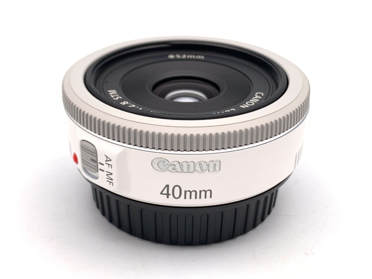 中古：AB(良品)】キヤノン EF 40mm F2.8 STM ホワイト | 2445360029526