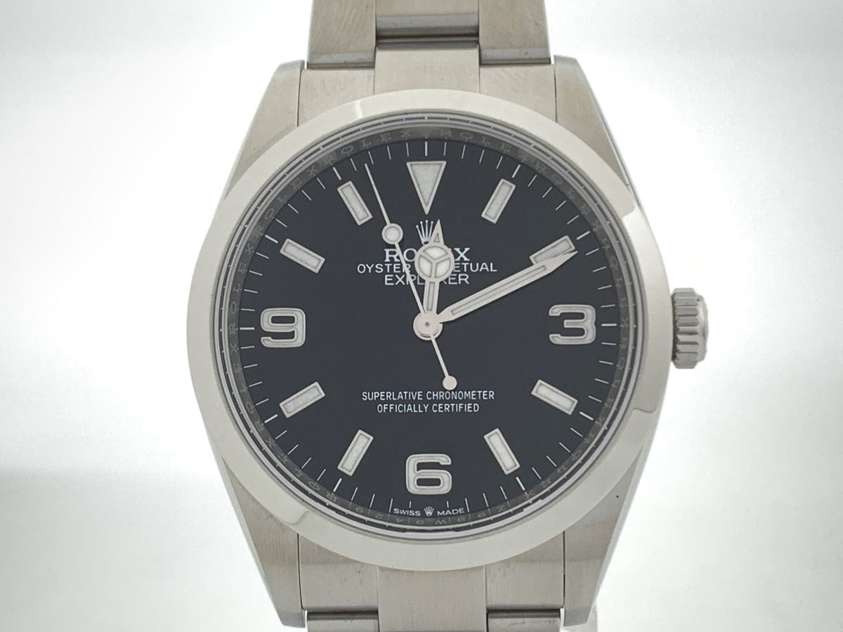 ロレックス(ROLEX) エクスプローラーI ブラック 124270 ステンレススティール