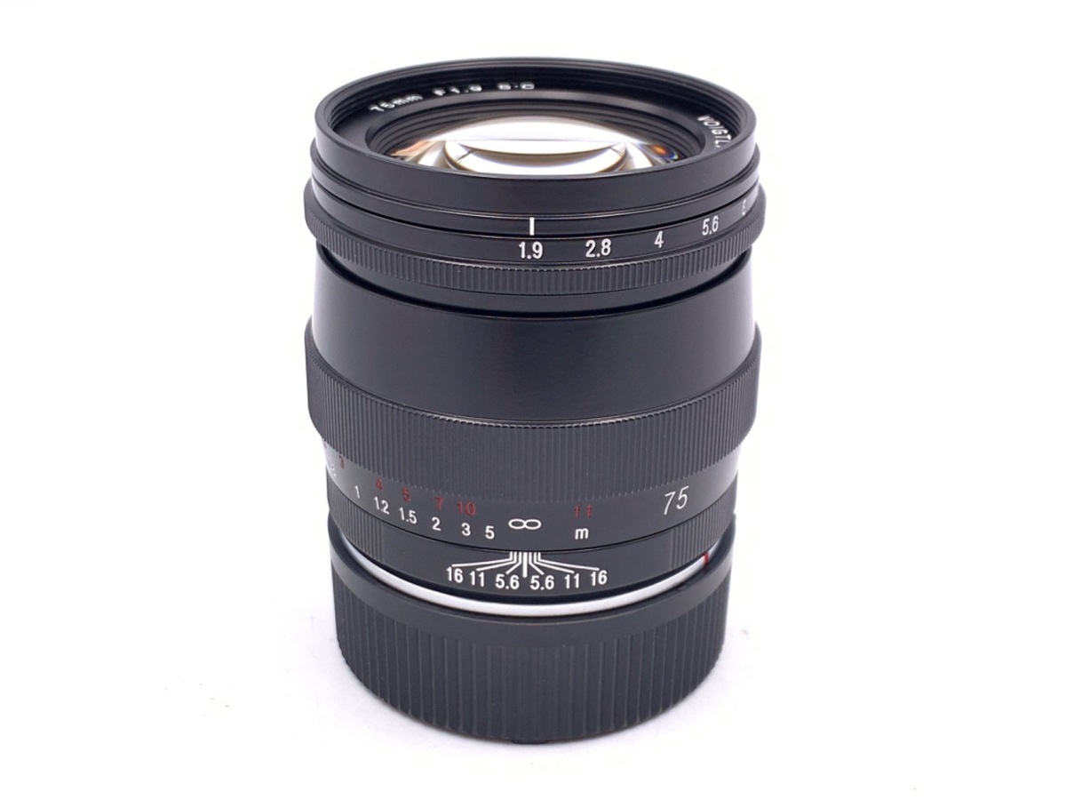 �R�V�i �t�H�N�g�����_�[ ULTRON 75mm F1.9 SC �V���O���R�[�g �u���b�N�y�C���g ���C�JM�p