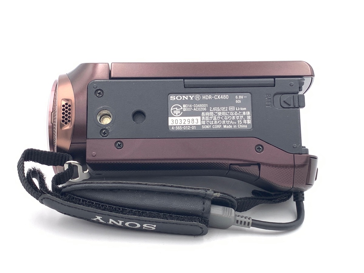 実写有【美品】SONY ビデオカメラ HDR-CX480 新品バッテリー付 茶色 中古】ソニー デジタルHDビデオカメラレコーダー HDR-CX480 TC