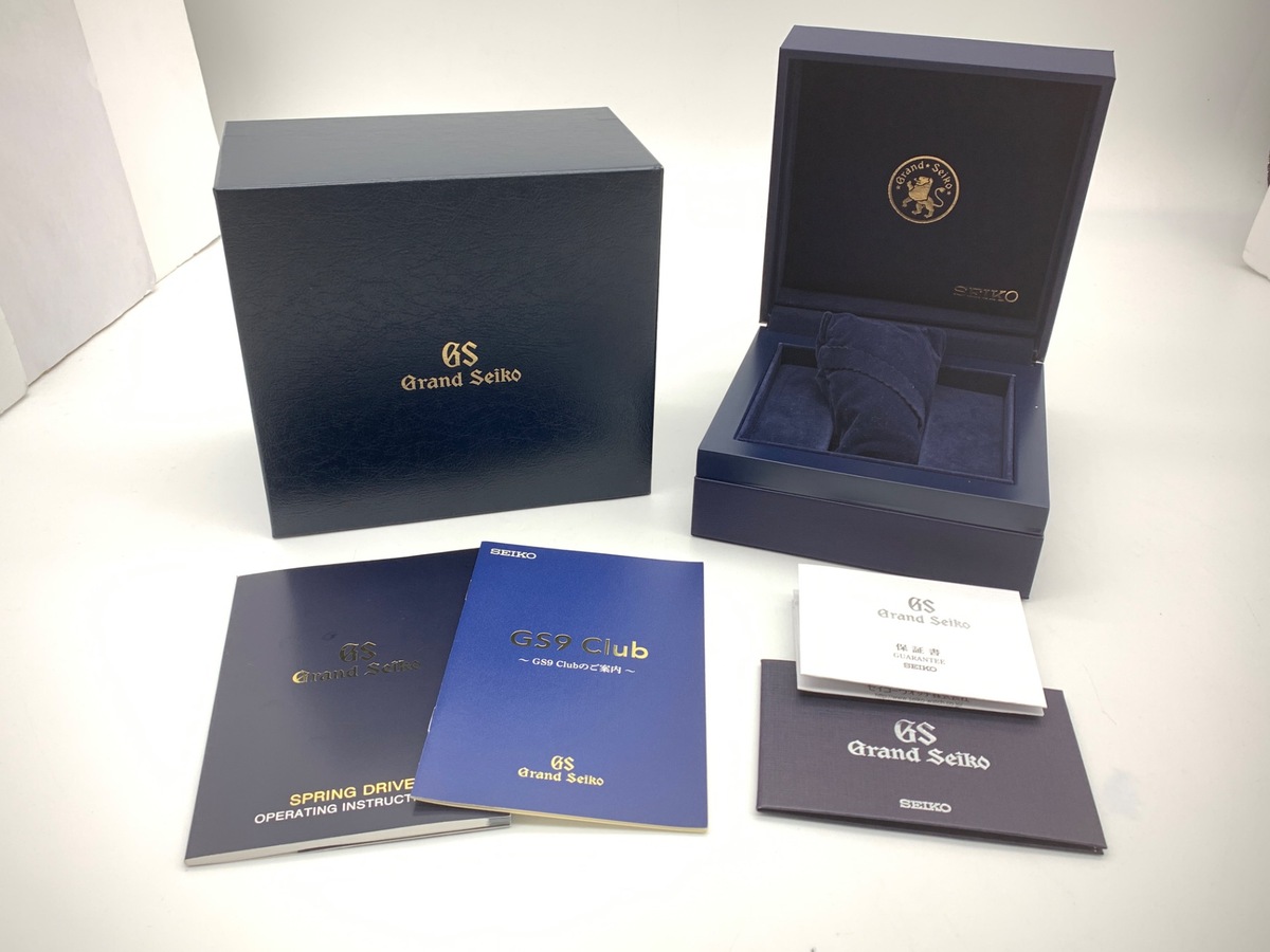 グランドセイコー スプリングドライブ ネイビー [ブルー系] SBGA075/9R65-0BD0 ステンレススティール