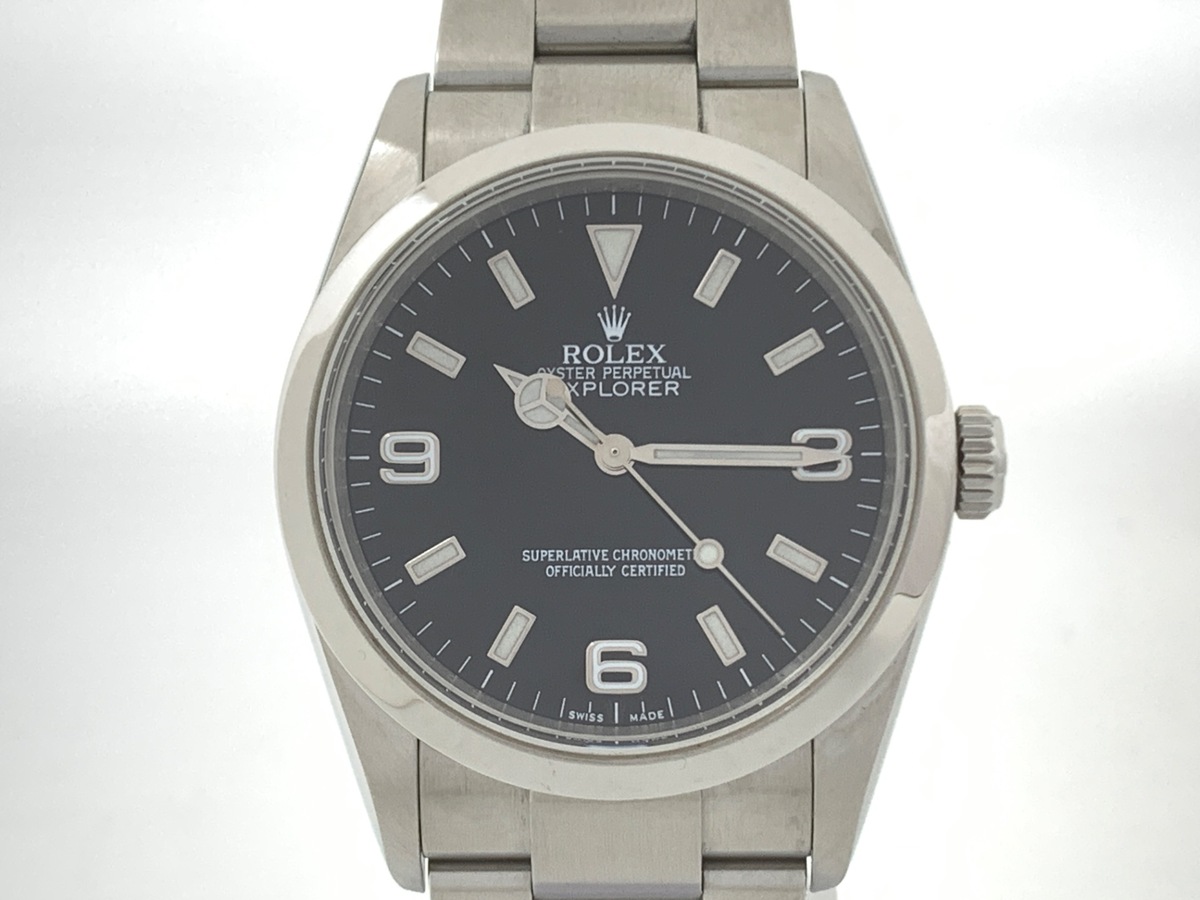 ロレックス(ROLEX) エクスプローラーI ブラック 114270 ステンレススティール