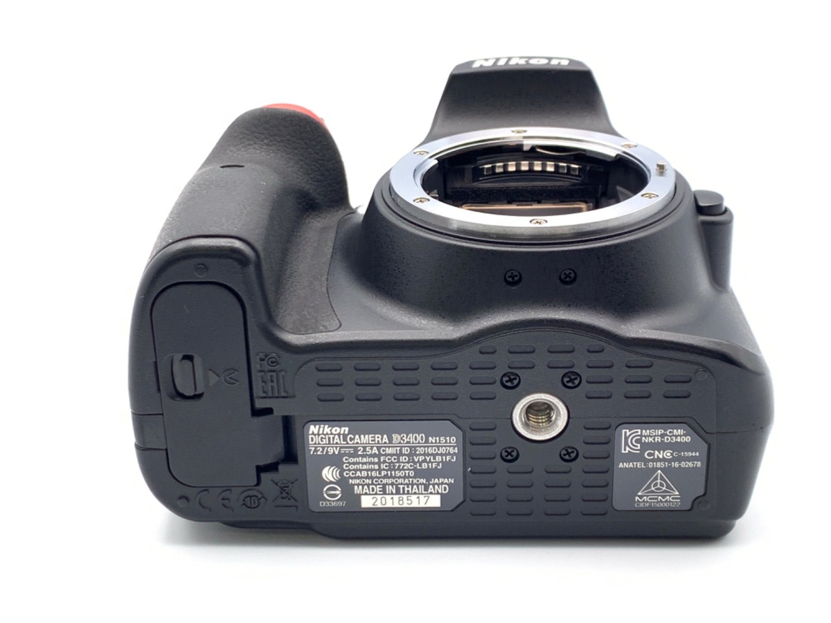 中古：B(並品)】ニコン D3400 ボディ ブラック | 2445390038543