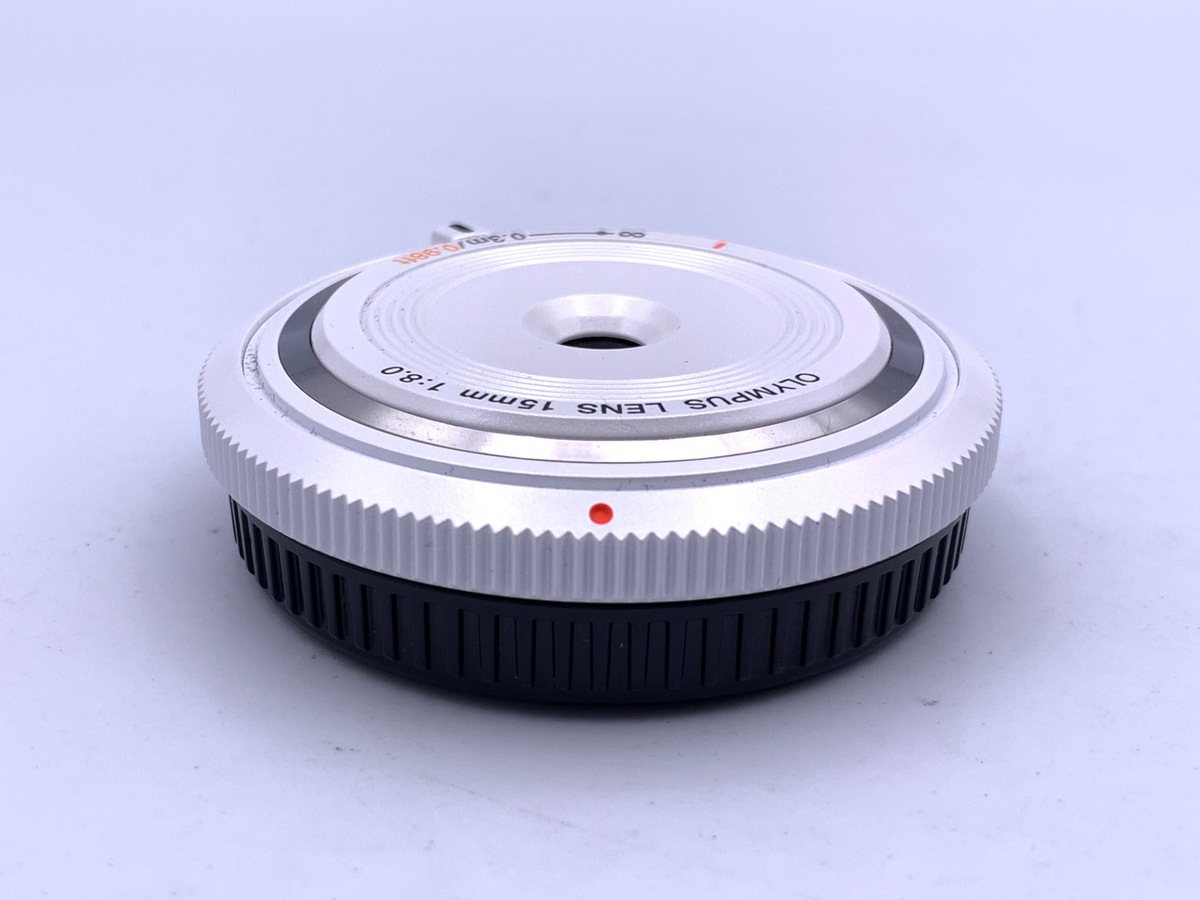 中古】オリンパス 15mm F8 ボディキャップレンズ BCL-1580 ホワイト