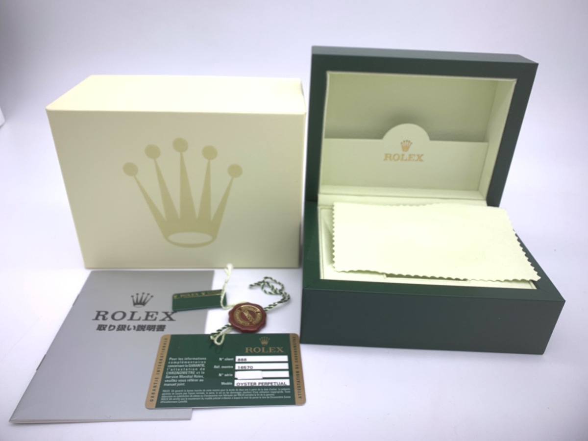ロレックス(ROLEX) エクスプローラーII ブラック 16570 ステンレススティール