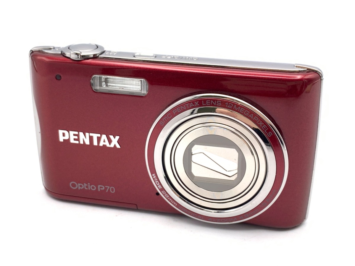 ペンタックス デジタルカメラ OptioP70 レッド