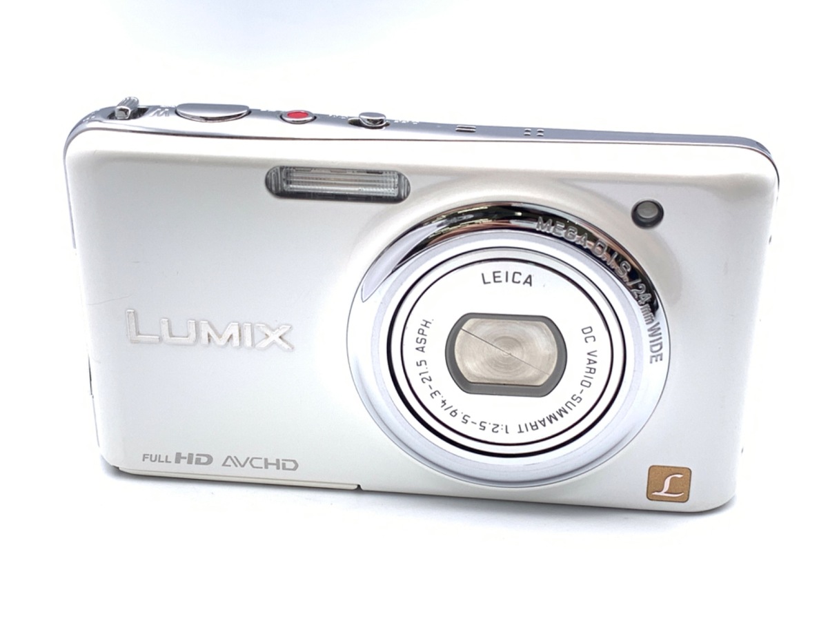 中古】パナソニック LUMIX DMC-FX77 リリーホワイト｜｜カメラの