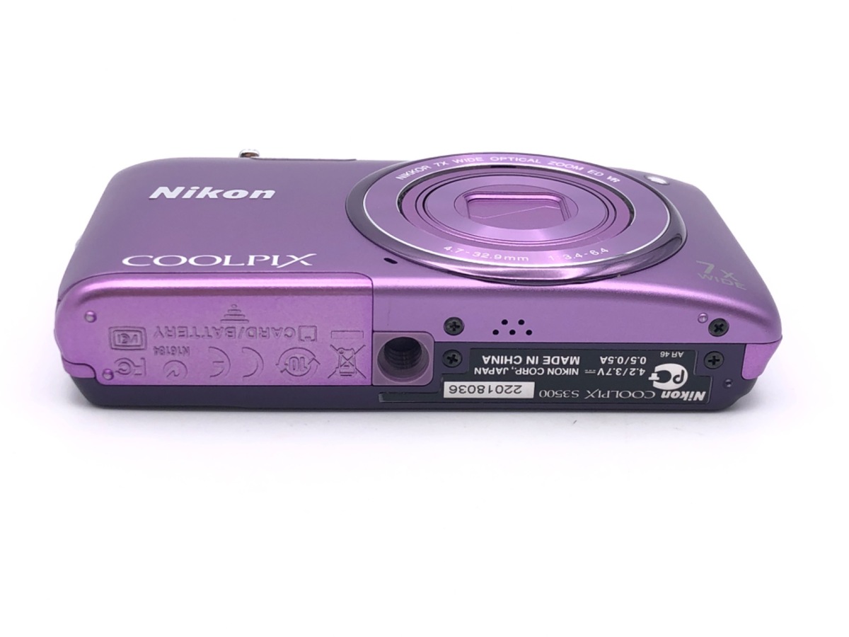 中古】Nikon ニコン COOLPIX S3500 オーキッドパープル コンパクト 
