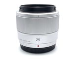 LUMIX G 25mm f1.7 シルバー 美品 Panasonic LUMIX G 25mm F1.7 ASPH. マイクロフォーサーズ用標準