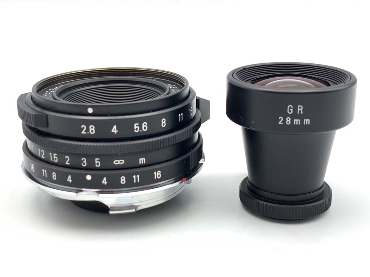 中古：AB(良品)】リコー GR LENS 28mm F2.8（BK） ファインダー付