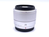 中古】パナソニック LUMIX G 25mm F1.7 ASPH. [H-H025S] シルバー 在庫