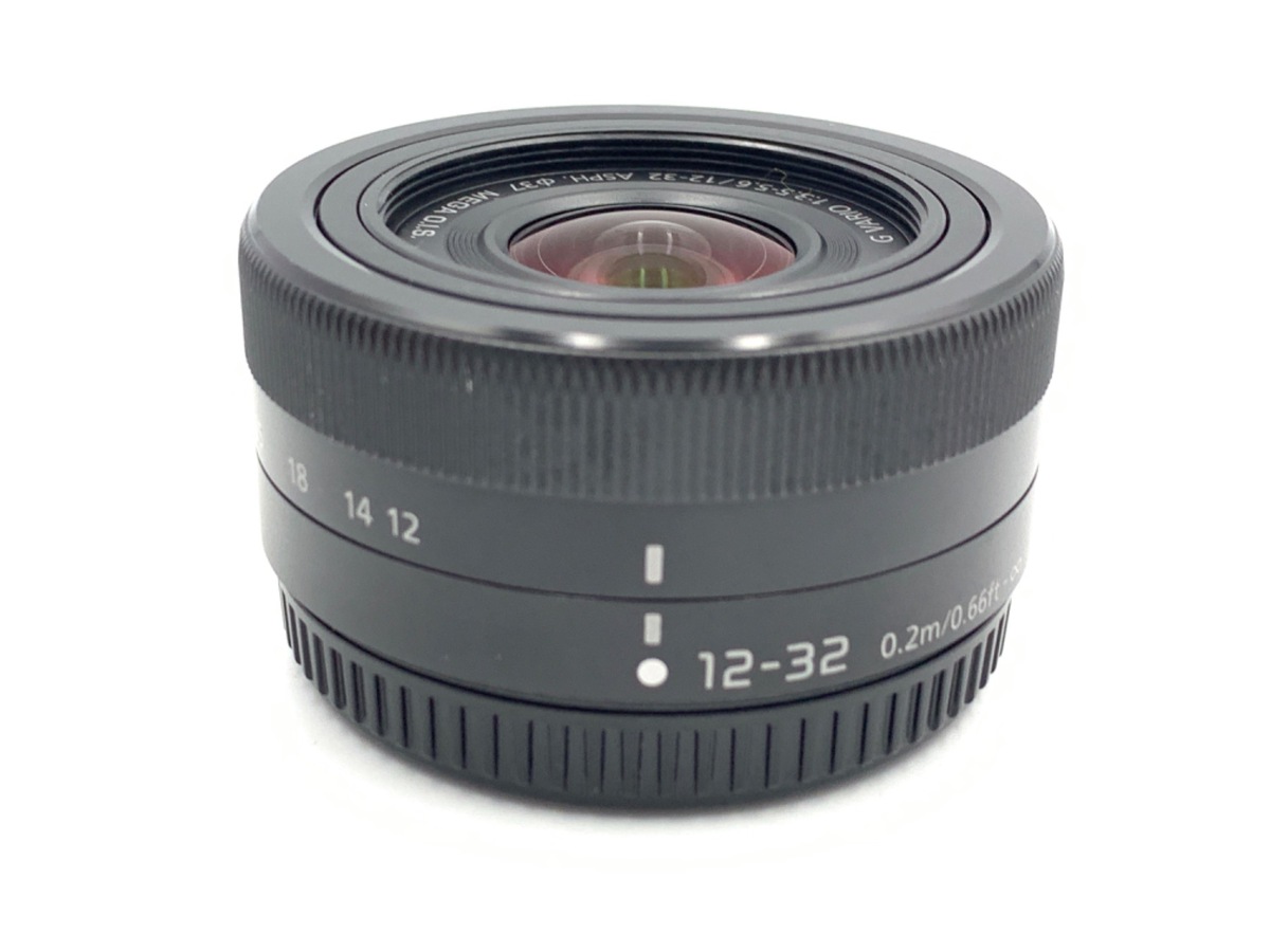 LUMIX G 12-32mm ブラック H-FS12032 中古：B(並品)】パナソニック LUMIX G VARIO 12-32mm F3.5-5.6 ASPH