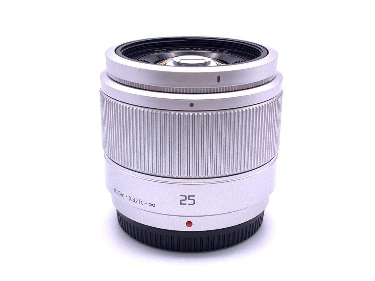 中古】パナソニック LUMIX G 25mm F1.7 ASPH. [H-H025S] シルバー 在庫