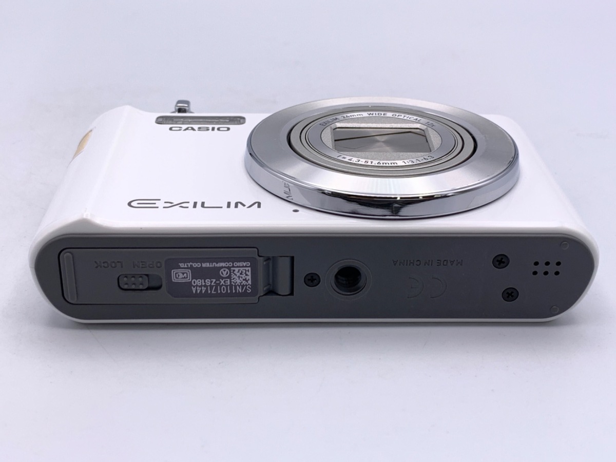 中古：AB(良品)】カシオ EXILIM EX-ZS180WE ホワイト | 2445530025228