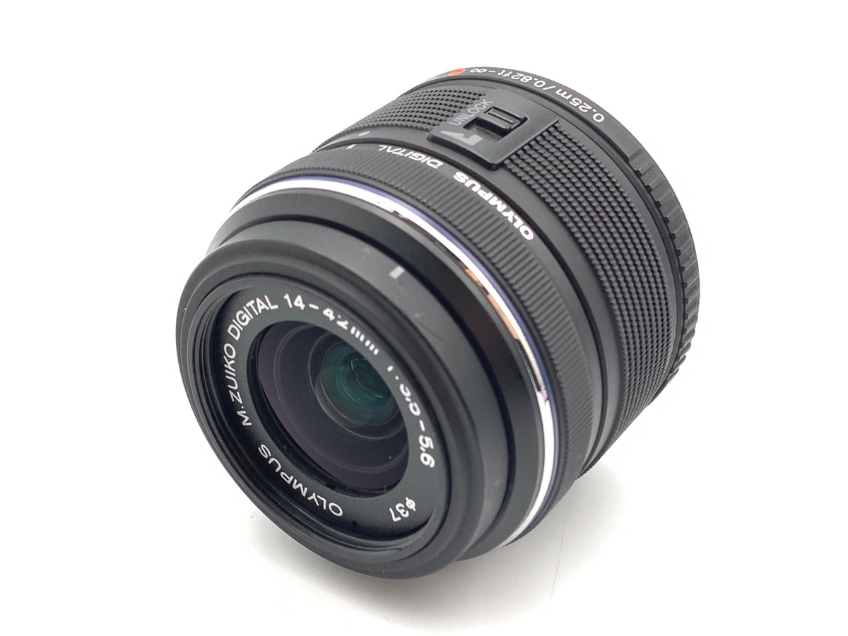 中古】オリンパス M.ZUIKO DIGITAL 14-42mm F3.5-5.6 II R ブラック