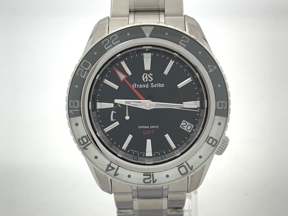 グランドセイコー スプリングドライブ GMT ブラック SBGE277/9R66-0BK0 ステンレススティール