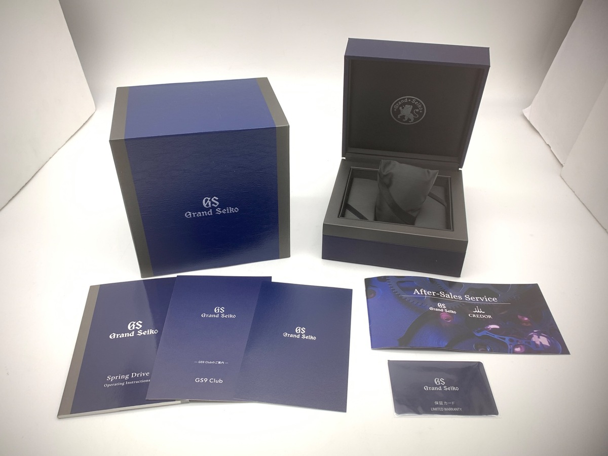 グランドセイコー スプリングドライブ GMT ブラック SBGE277/9R66-0BK0 ステンレススティール