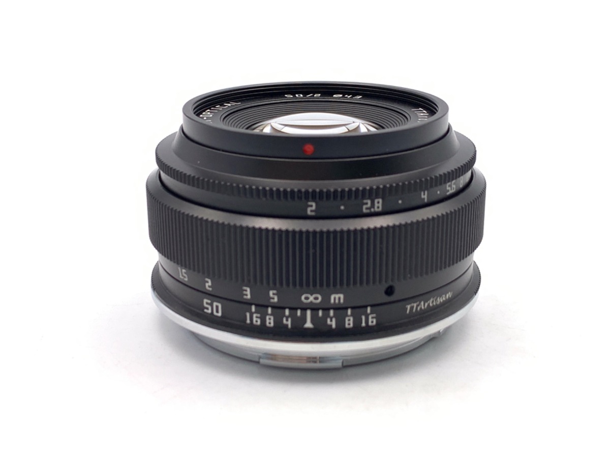 中古：AB(良品)】銘匠光学 TTArtisan 50mm f/2 Lマウント用 ブラック