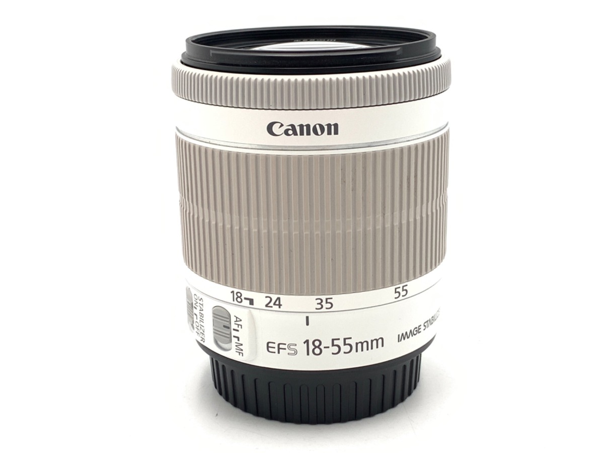 中古：AB(良品)】キヤノン EF-S18-55mm F3.5-5.6 IS STM ホワイト 