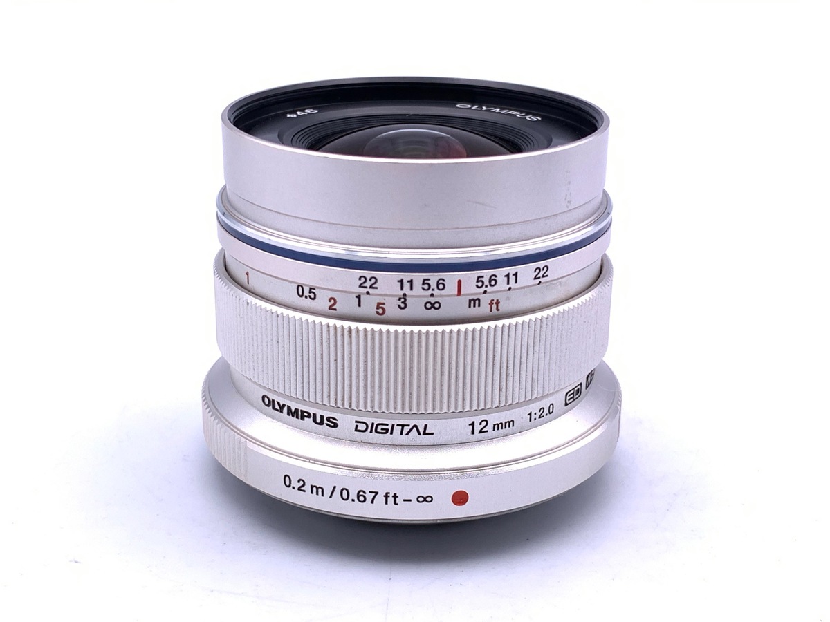 中古：B(並品)】オリンパス M.ZUIKO DIGITAL ED 12mm F2.0 シルバー