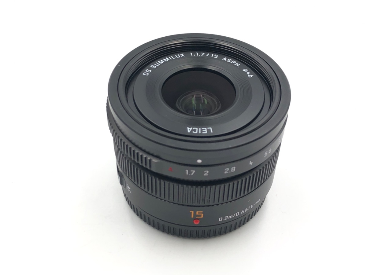 中古】パナソニック LEICA DG SUMMILUX 15mm/F1.7 ASPH. [H-X015