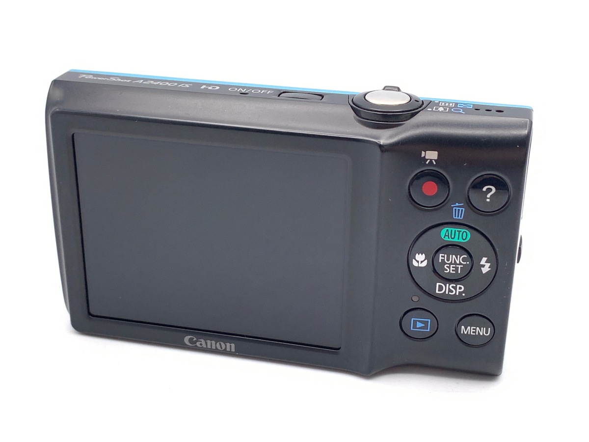 美品　Canon PowerShot A2400IS デジカメ ブルー 中古：AB(良品)】キヤノン PowerShot A2400IS ブルー | 2445600010345